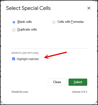 How to Select Blank Cells in Google Sheets